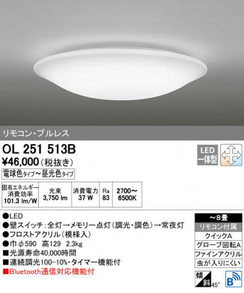 ODELIC �����ǥ�å� ������󥰥饤�� OL251513B ñ�ʲ���