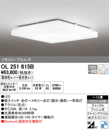 ODELIC �����ǥ�å� ������󥰥饤�� OL251615B ñ�ʲ���