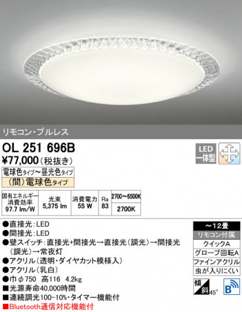 ODELIC ǥå 󥰥饤 OL251696B ñʲ