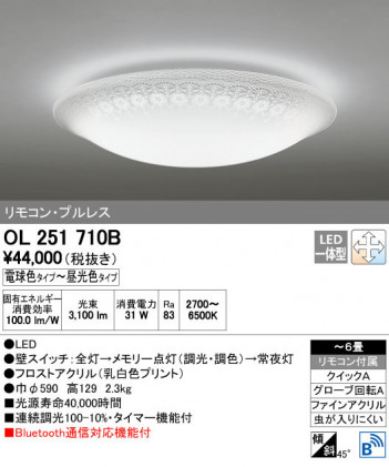 ODELIC ǥå 󥰥饤 OL251710B ñʲ