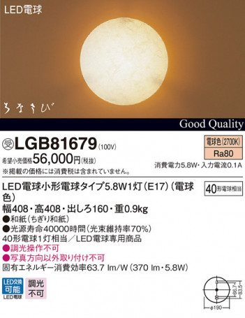 Panasonic LED �֥饱�å� LGB81679 �ᥤ��̿�