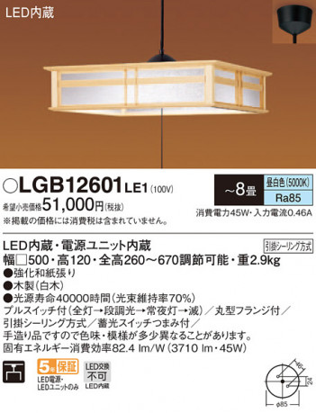 Panasonic �ڥ����ȥ饤�� LGB12601LE1 �ᥤ��̿�