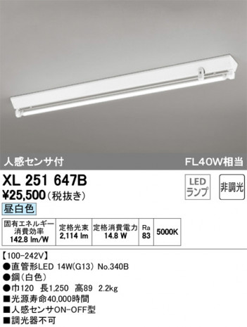 ODELIC ǥå ١饤 XL251647B ᥤ̿