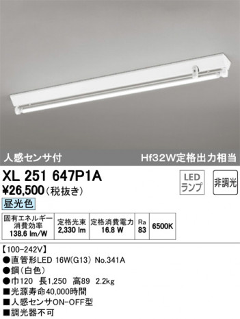 ODELIC �����ǥ�å� �١����饤�� XL251647P1A �ᥤ��̿�