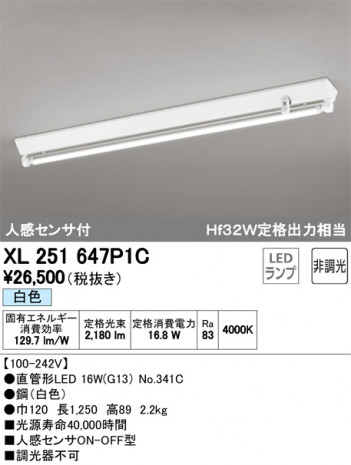 ODELIC �����ǥ�å� �١����饤�� XL251647P1C �ᥤ��̿�