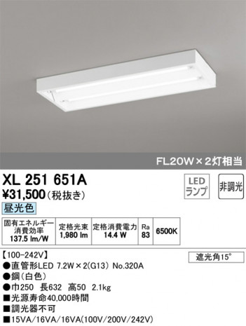 ODELIC �����ǥ�å� �١����饤�� XL251651A �ᥤ��̿�