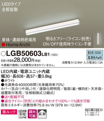 Panasonic ���۲����� LGB50603LB1 �ᥤ��̿�