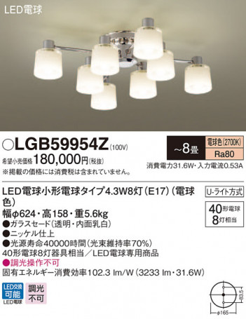 Panasonic �����ǥꥢ LGB59954Z �ᥤ��̿�