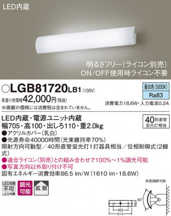 Panasonic �֥饱�å� LGB81720LB1 �ᥤ��̿�