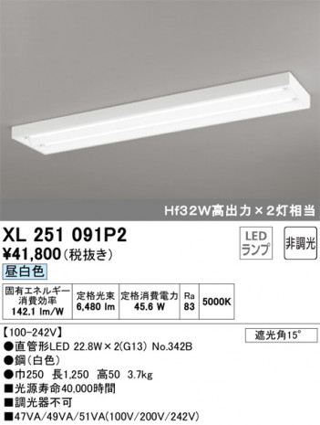 ODELIC �����ǥ�å� �١����饤�� XL251091P2 �ᥤ��̿�