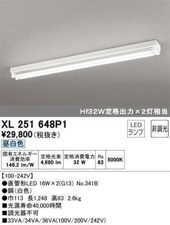 ODELIC �����ǥ�å� �١����饤�� XL251648P1 �ᥤ��̿�