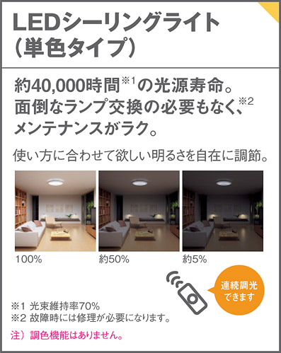 Panasonic LED シーリングライト LGBZ1206K | 商品紹介 | 照明器具の 