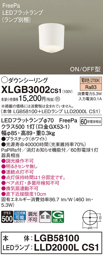 Panasonic LED シーリングライト LGBZ1105 | 商品紹介 | 照明器具の 