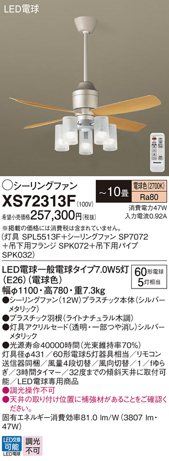 Panasonic シーリングファン SP7091 | 商品紹介 | 照明器具の通信販売 