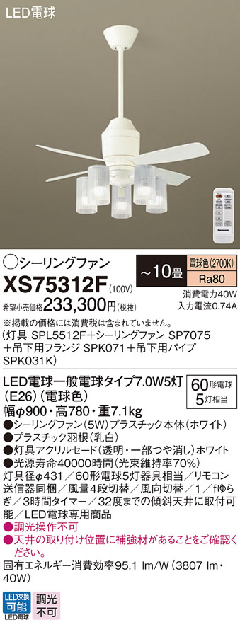 Panasonic シーリングファン SP7096 | 商品紹介 | 照明器具の通信販売