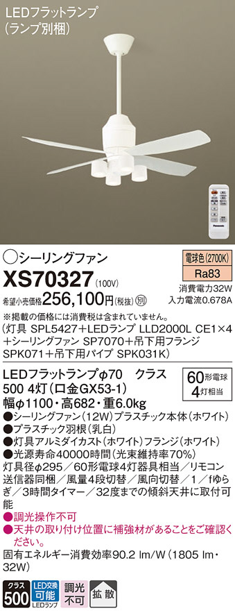 Panasonic シーリングファン SP7075 | 商品紹介 | 照明器具の通信販売 
