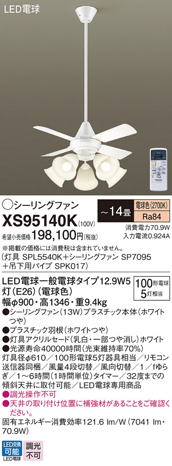 Panasonic シーリングファン SP7090 | 商品紹介 | 照明器具の通信販売 
