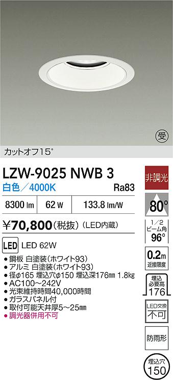 DAIKO 大光電機 アウトドアスポットライト LZW-60712NBE | 商品紹介 