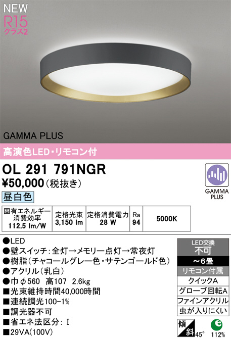 ODELIC オーデリック LED 小型シーリングライト OL291142R | 商品紹介 