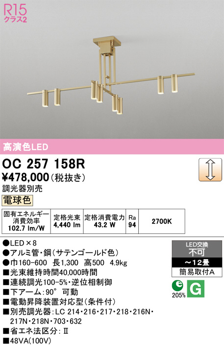 ODELIC オーデリック シャンデリア OC257111LD | 商品紹介 | 照明器具 