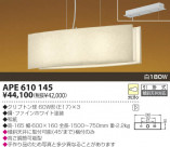 KOIZUMI Ǯڥ APE610145