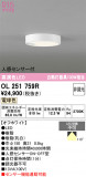 ODELIC �����ǥ�å� LED ����������󥰥饤�� OL251759R�þ��ʾҲ�þ��������̿����䡦����ƥꥢ���������Ρڥ饤�ȥ��������