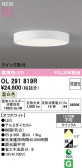 ODELIC �����ǥ�å� LED ����������󥰥饤�� OL291819R