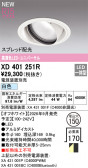 ODELIC �����ǥ�å� LED ������饤�� XD401251R