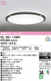 ODELIC �����ǥ�å� LED ������󥰥饤�� OL251119R1