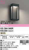 ODELIC �����ǥ�å� LED �������ƥꥢ�饤�� OG264045R