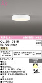 ODELIC �����ǥ�å� LED ����������󥰥饤�� OL251751R