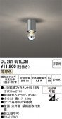 ODELIC �����ǥ�å� LED ����������󥰥饤�� OL291691LDM