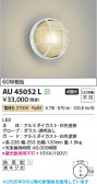 Koizumi �������߾��� LED�ɱ����֥饱�å� AU45052L