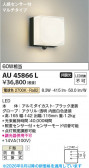 Koizumi �������߾��� LED�ɱ����֥饱�å� AU45866L