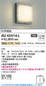 Koizumi �������߾��� LED�ɱ��ɼ����֥饱�å� AU45914L