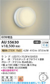 Koizumi �������߾��� LED�ɱ����֥饱�å� AU55630