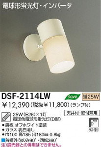 DAIKO����ȴ��������ŷ�桡�ָ������ݥåȡ�DSF-2114LW��DSF-2114NW