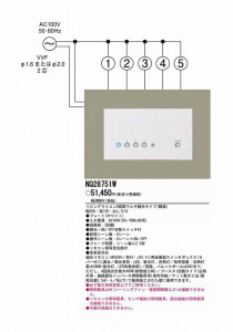 PANASONIC �ѥʥ��˥å��Ź� ¾���������°�� NQ28751W panasonic nq28751w