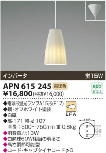 KOIZUMI APN615245 ̿1