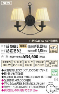 �������߾��� KOIZUMI LED�֥饱�å� AB40028L ���β���