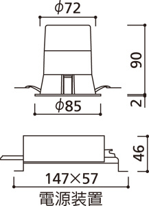 ODELIC �����ǥ�å� ������饤�� XD258922 �����ˡ��