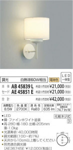�������߾��� KOIZUMI LED �֥饱�å� AB45839L �̿�1