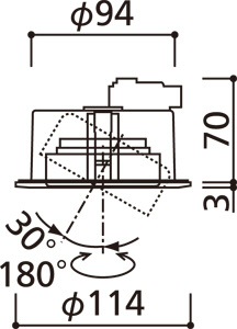 ODELIC �����ǥ�å� LED ������饤�� OD361012ND �̿�3