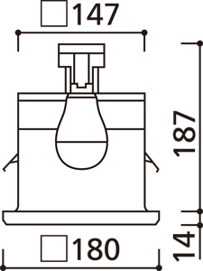 ODELIC �����ǥ�å� ������饤�� OD063145LD1 �̿�3