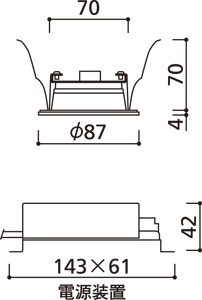 ODELIC �����ǥ�å� ������饤�� OD261955 �̿�3