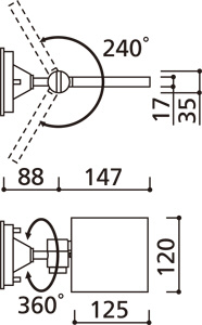 ODELIC �����ǥ�å� ���ݥåȥ饤�� OS256032 �̿�6