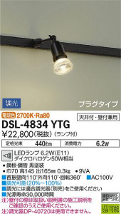 ���ʼ̿� | DAIKO ����ŵ� ���ݥåȥ饤�� DSL-4834YTG | ���������̿����䡦����ƥꥢ���������Ρڥ饤�ȥ��������