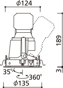 ODELIC �����ǥ�å� ������饤�� XD402496BC �̿�4