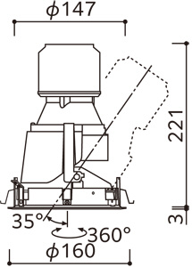 ODELIC �����ǥ�å� ������饤�� XD401293 �̿�4