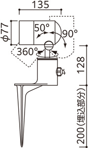ODELIC ǥå ƥꥢ饤 OG254574LR ̿3